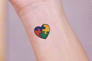 Top Autism Heart Tattoo Ideas & Designs | Meaningful Tattoos: Symbols with Deep Personal Significance