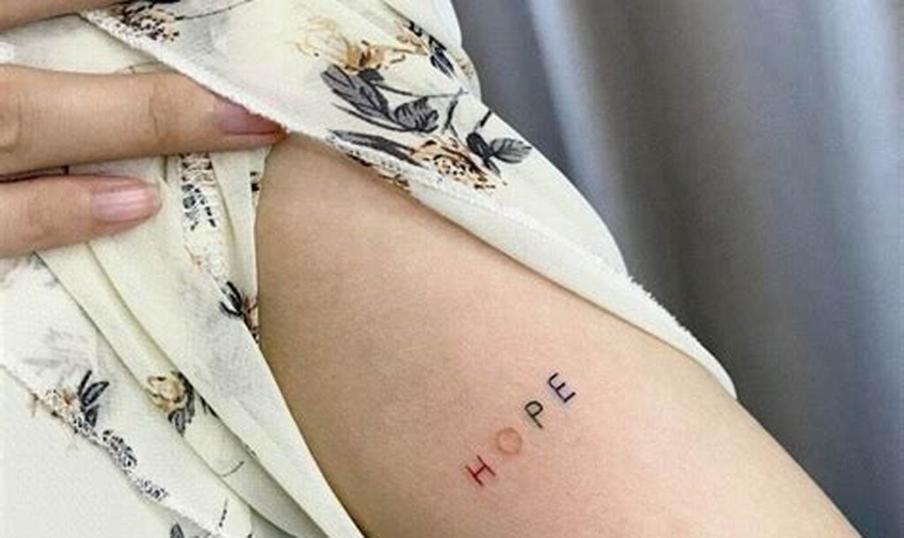 Top 50+ Hope Tattoo Ideas & Designs | Meaningful Tattoos: Symbols with Deep Personal Significance