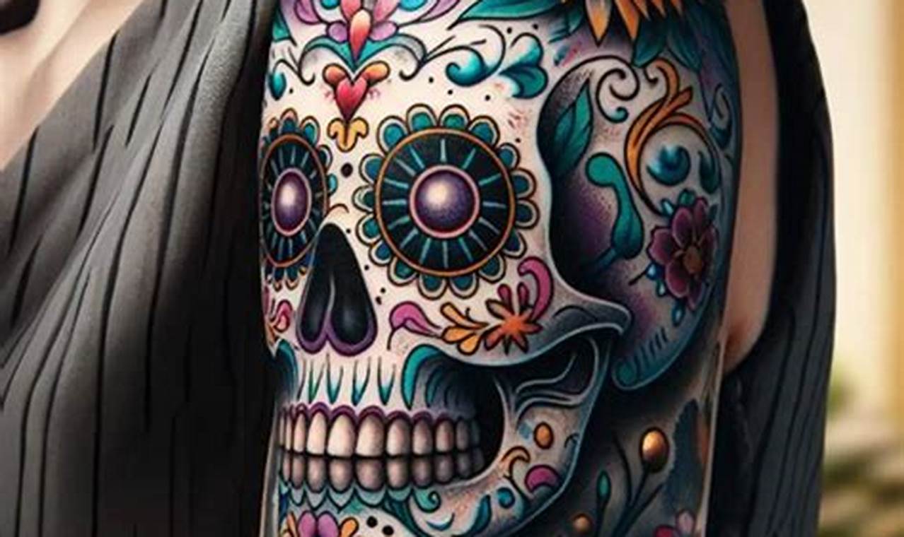 Top 50 Sugar Skull Tattoo Ideas & Designs | Meaningful Tattoos: Symbols with Deep Personal Significance