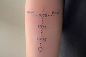 Top 50 Tattoo Birth Date Ideas & Designs | Meaningful Tattoos: Symbols with Deep Personal Significance