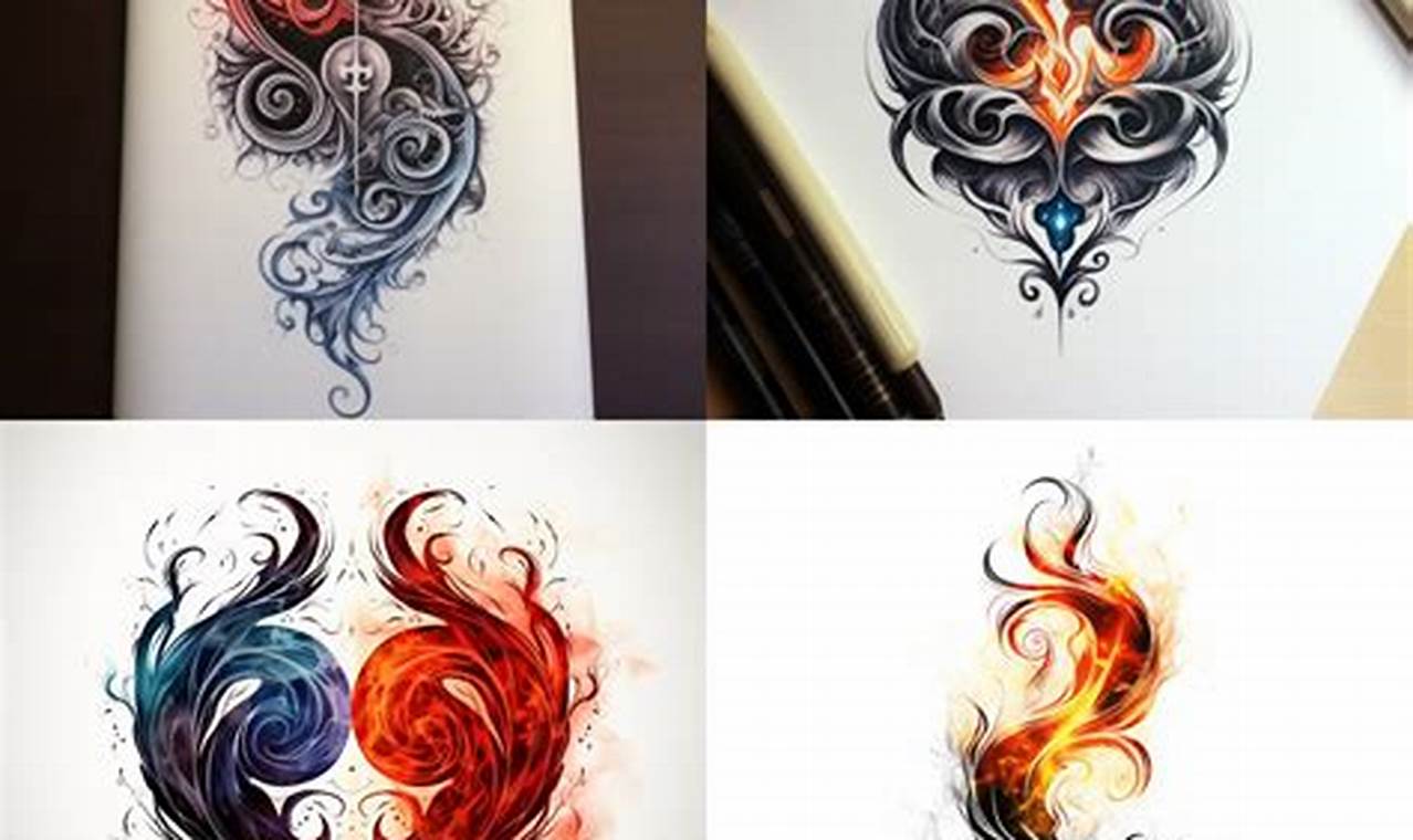 Top 30+ Twin Flame Tattoo Ideas & Designs | Meaningful Tattoos: Symbols with Deep Personal Significance