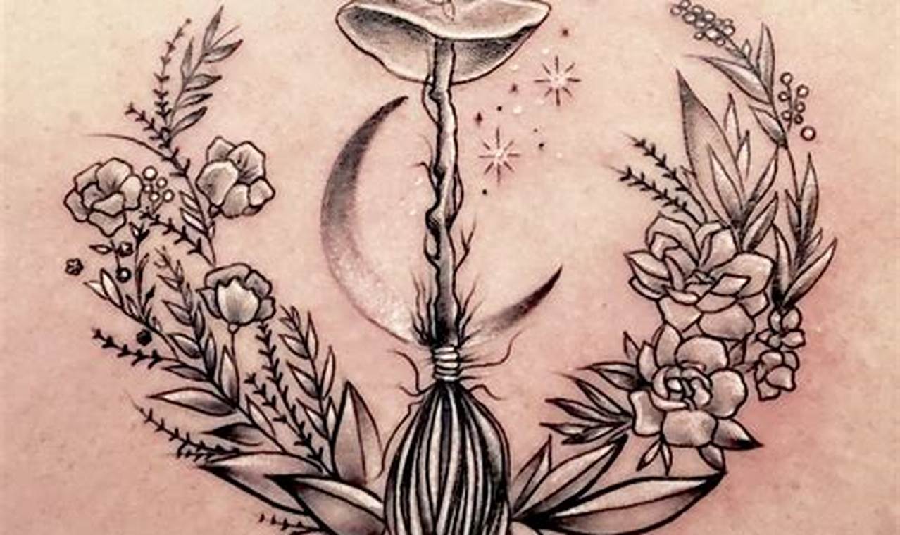 Mystical Witch Moon Tattoo Ideas & Designs | Meaningful Tattoos: Symbols with Deep Personal Significance